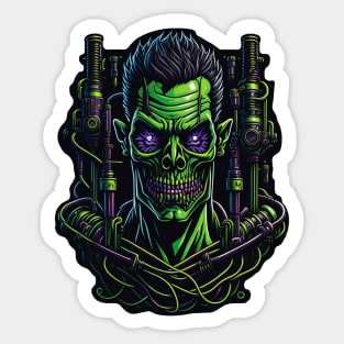 Cyborg Heads S02 D15 Sticker